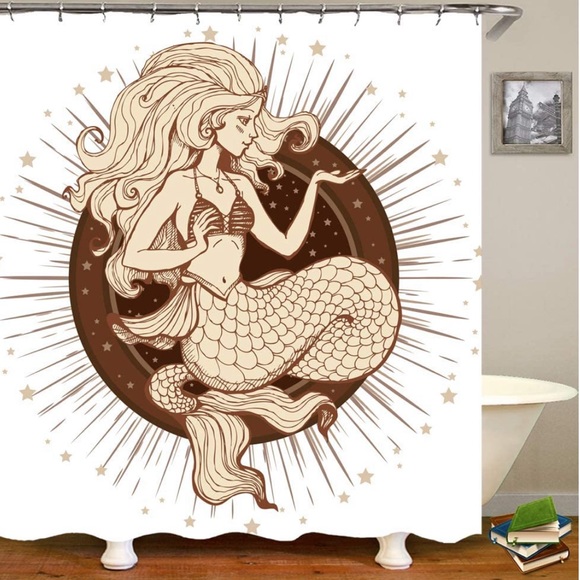 Other - 🧜🏻‍♀️ Bronze Mermaid Bathroom Shower Curtain